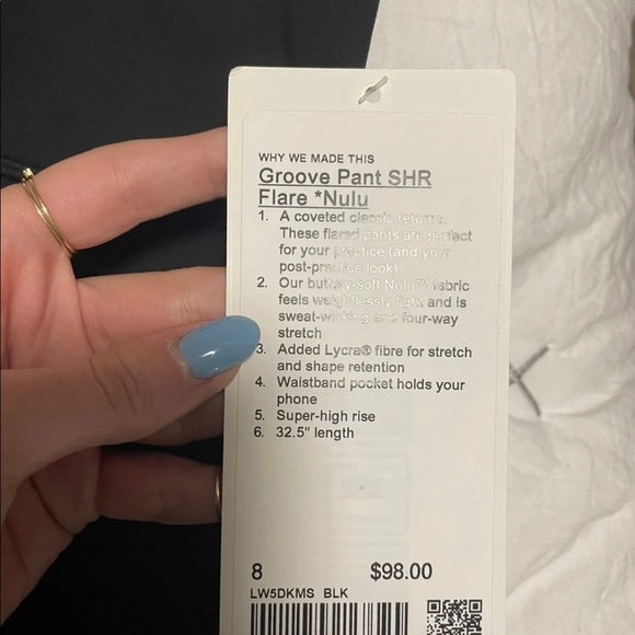 Lululemon Groove Pant in black size 8 - Picture 5 of 5
